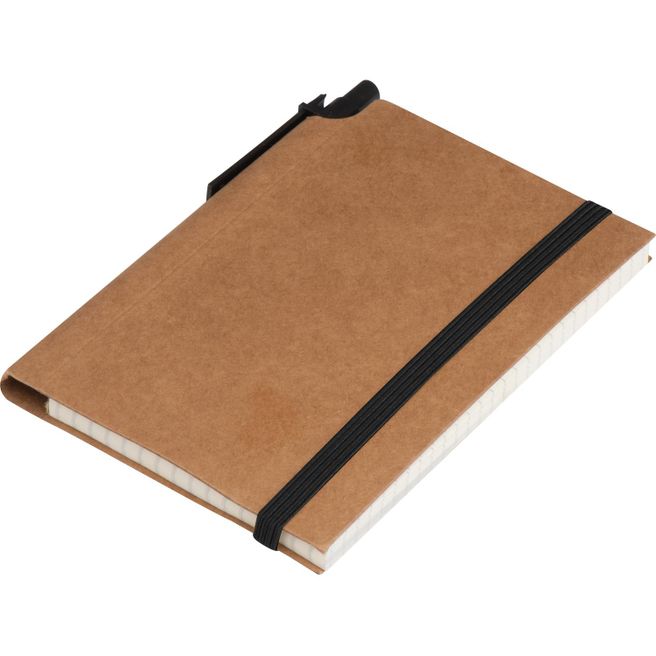 Kleines Notizbuch mit Umschlag aus Karton