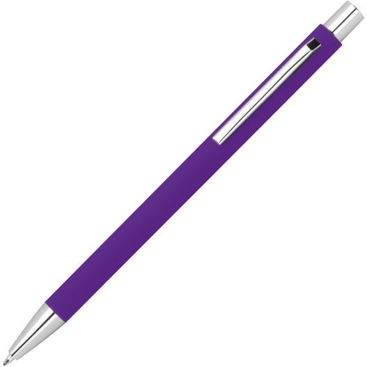 ein violetter stift mit silberner spitze Kugelschreiber schlank (Bild 1)