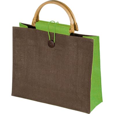 Produktabbildung Jutetasche mit Bambusgriffen Jutetasche mit Bambusgriffen