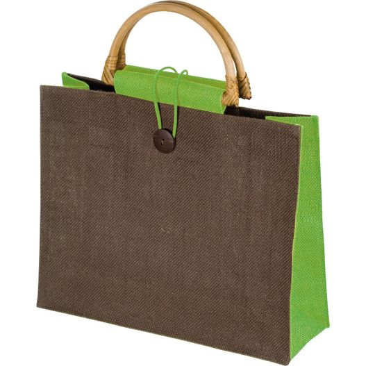 Jutetasche mit Bambusgriffen (Bild 1)