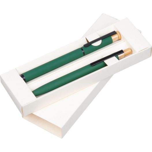 Produktabbildung Schreibset mit Kugelschreiber und Rollerball aus recyceltem Aluminium Schreibset mit Kugelschreiber und Rollerball aus recyceltem Aluminium (Bild 1)