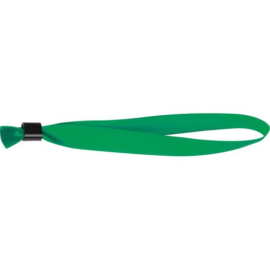 ein grüner lanyard mit schwarzem griff Veranstaltungsbändchen (Bild 1)