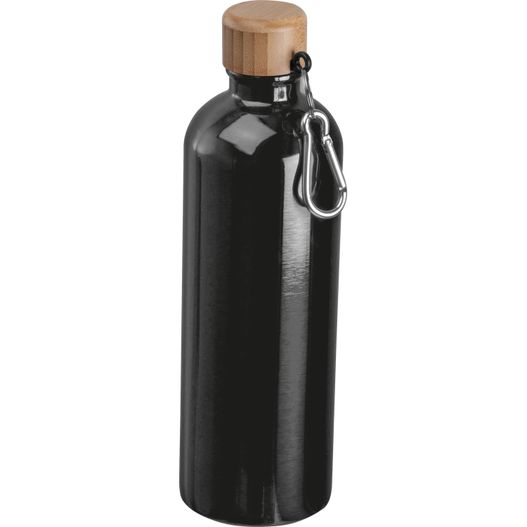 Edelstahltrinkflasche mit Karabiner, 750ml (Bild 1)