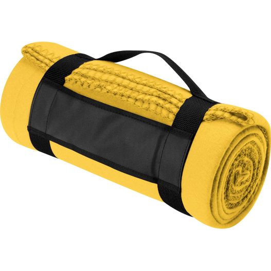 Produktabbildung Fleecedecke mit Tragebanderole Fleecedecke mit Tragebanderole (Bild 1)