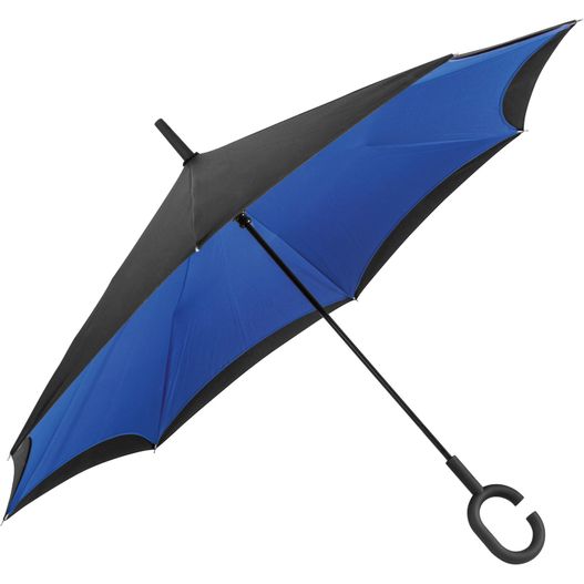 Umklappbarer Regenschirm aus 190T Pongee mit Griff zum Einhängen am Handgelenk (Bild 1)