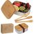 Große Brotzeitbox mit Bambusdeckel und elastischem Band (Bild 4)