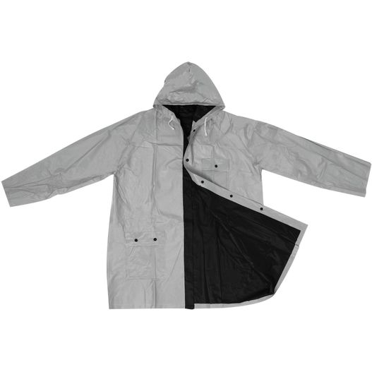 Zweifarbige Wende Regenjacke aus PVC (Bild 1)