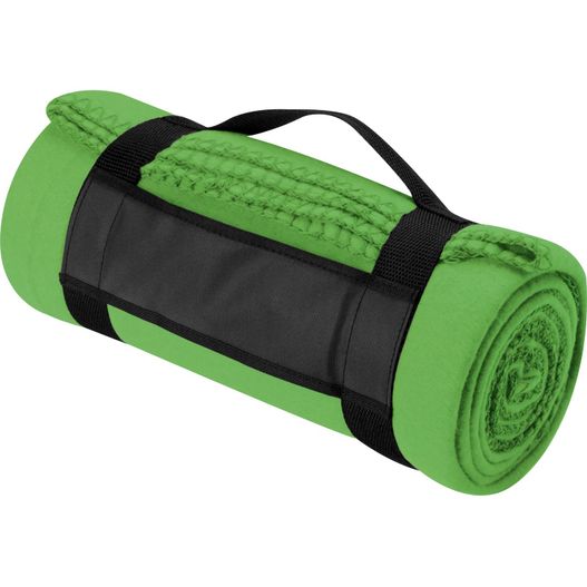 Produktabbildung Fleecedecke mit Tragebanderole Fleecedecke mit Tragebanderole (Bild 1)