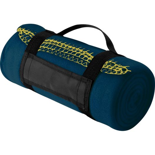 Produktabbildung Fleecedecke mit Tragebanderole Fleecedecke mit Tragebanderole (Bild 1)