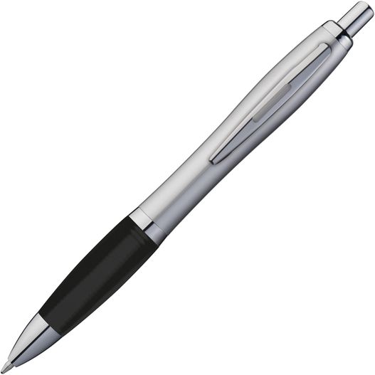 Produktabbildung Kugelschreiber mit silbernem Schaft Kugelschreiber mit silbernem Schaft (Bild 1)