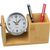 Stifteköcher aus Bambus mit analoger Uhr (Bild 4)
