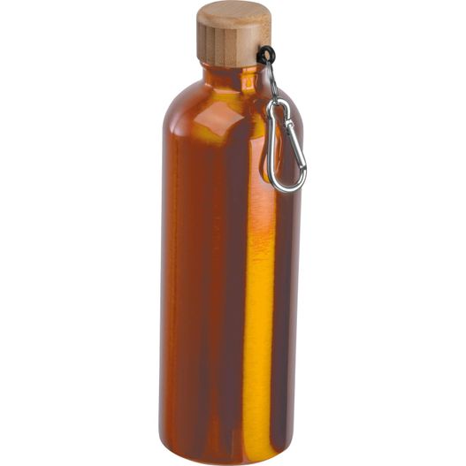 Edelstahltrinkflasche mit Karabiner, 750ml (Bild 1)