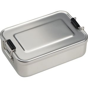 Brotzeitdose aus Aluminium zum Verschließen