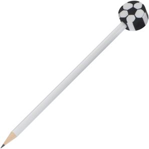 Holzbleistift mit verschiedenen Radiergummiaufsätzen