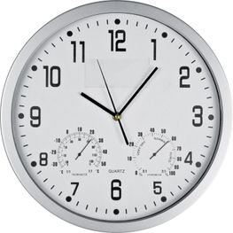 Wanduhr mit Hygro - und Thermometer