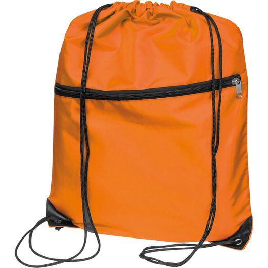 eine orange tasche mit reißverschluss Gymbag aus recyceltem Polyester (Bild 1)