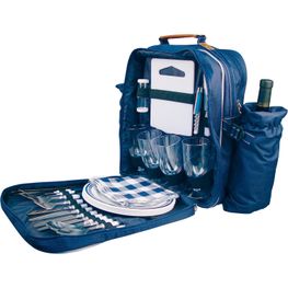 Picknickrucksack aus Polyester für 4 Personen