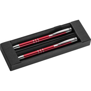 Schreibset mit Kugelschreiber und Druckbleistift aus Metall