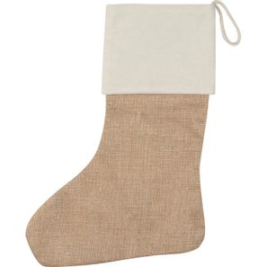 Weihnachtssocke aus Jute