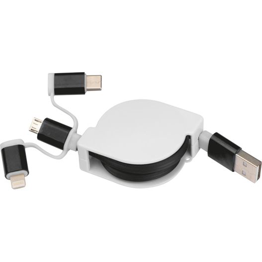 Produktabbildung Ausziehbares Ladekabel 3in1 Ausziehbares Ladekabel 3in1 (Bild 1)