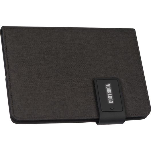 Produktabbildung A5 Schreibmappe mit integrierter Powerbank (4.000 mAh) und LED A5 Schreibmappe mit integrierter Powerbank (4.000 mAh) und LED (Bild 1)