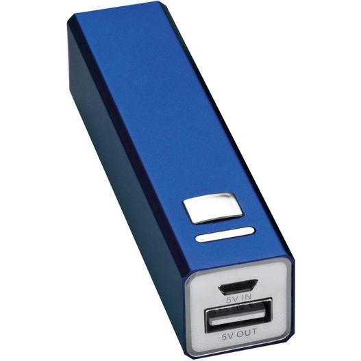 Powerbank 2.200 mAh aus Metall, inkl. Ladekabel (Bild 1)
