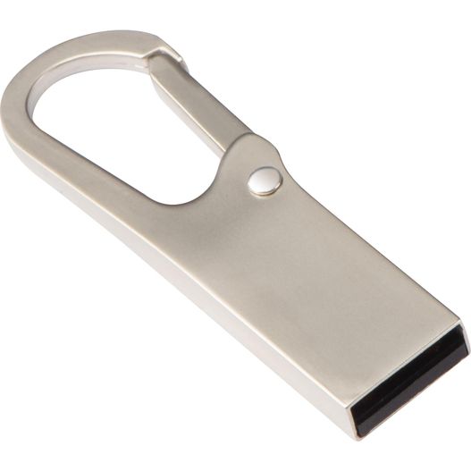 Produktabbildung USB-Stick Metall mit Karabinerhaken 8GB USB-Stick Metall mit Karabinerhaken 8GB (Bild 1)