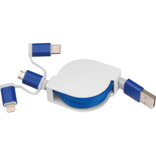 Produktabbildung Ausziehbares Ladekabel 3in1 Ausziehbares Ladekabel 3in1 (Bild 1)
