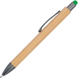 Bambuskugelschreiber mit Touchfunktion
