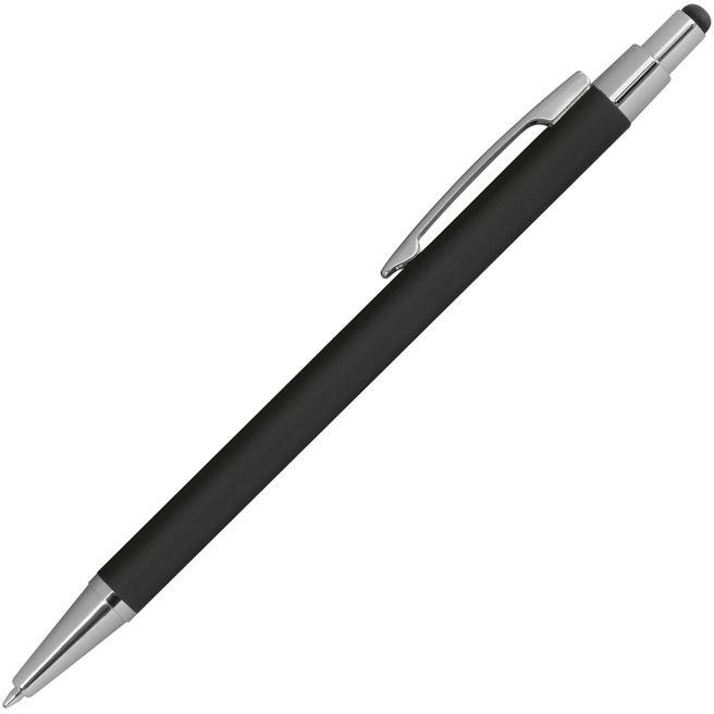 Kugelschreiber aus Metall mit Rubberfinish und Touchfunktion
