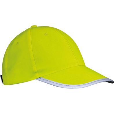 Produktabbildung 6 Panel Baseballcap für Erwachsene aus Polyester mit reflektierender Borte 6 Panel Baseballcap für Erwachsene aus Polyester mit reflektierender Borte