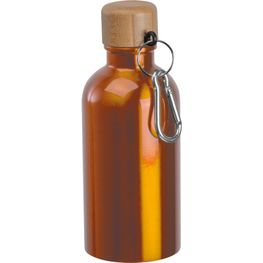 Produktabbildung Edelstahltrinkflasche mit Karabiner, 400ml Edelstahltrinkflasche mit Karabiner, 400ml