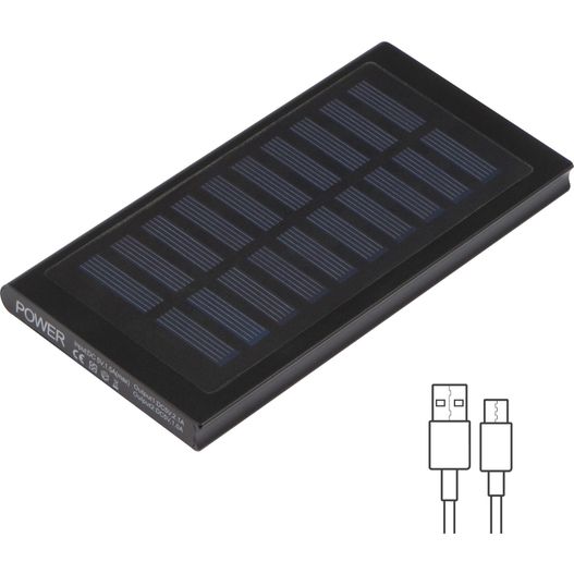 Solar Powerbank aus Metall 8.000mAh (Bild 1)
