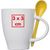 Tasse aus Porzellan mit Löffel, 250ml (Bild 3)
