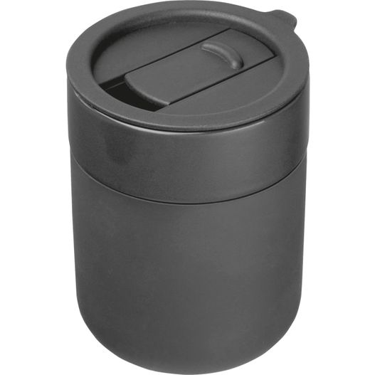 Produktabbildung Keramiktrinkbecher mit Silikonhülle, 340ml Keramiktrinkbecher mit Silikonhülle, 340ml (Bild 1)