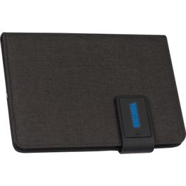 A5 Schreibmappe mit integrierter Powerbank (4.000 mAh) und LED