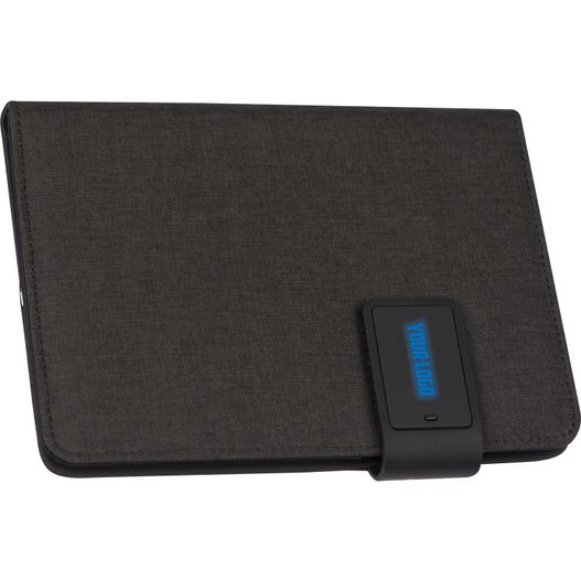 Produktabbildung A5 Schreibmappe mit integrierter Powerbank (4.000 mAh) und LED A5 Schreibmappe mit integrierter Powerbank (4.000 mAh) und LED (Bild 1)