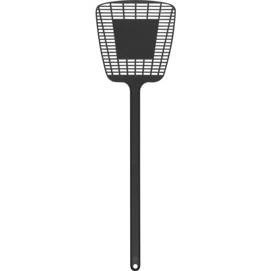 ein schwarzes metall spatel mit griff Fliegenklatsche aus Kunststoff (Bild 1)