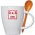 Tasse aus Porzellan mit Löffel, 250ml (Bild 3)