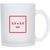 Glastasse weiß gefrostet, 300ml (Bild 2)