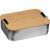 Brotzeitbox aus Aluminium mit Bambusdeckel (Bild 1)