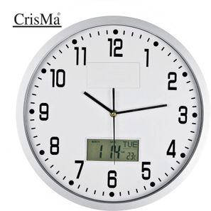 Analoge Wanduhr mit Digitalanzeige