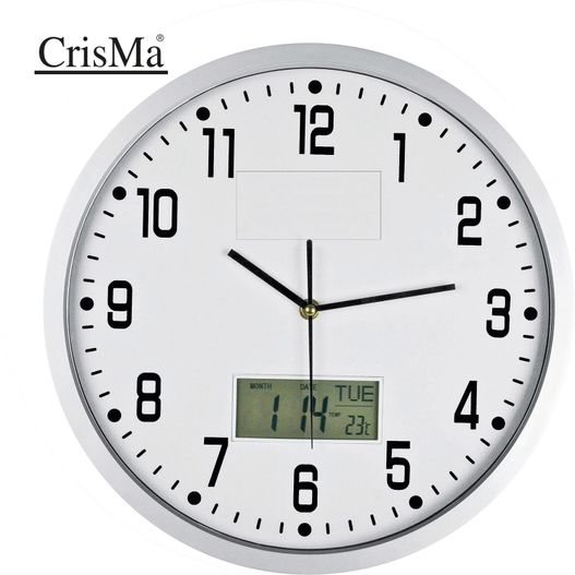 Produktabbildung Analoge Wanduhr mit Digitalanzeige Analoge Wanduhr mit Digitalanzeige (Bild 1)