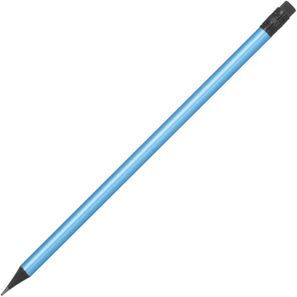 Bleistift mit Radiergummi in Metallic-Farben