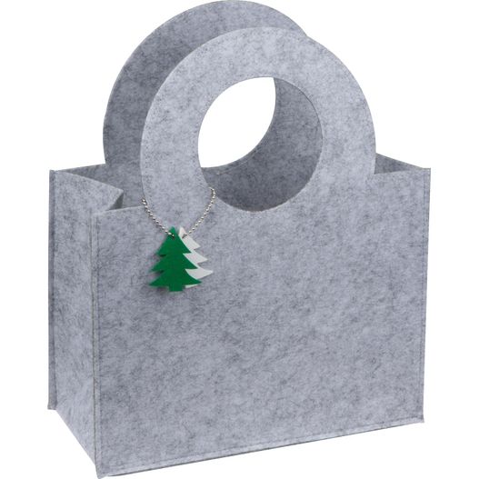 Tasche aus Filz mit Tannenbaumanhänger (Bild 1)