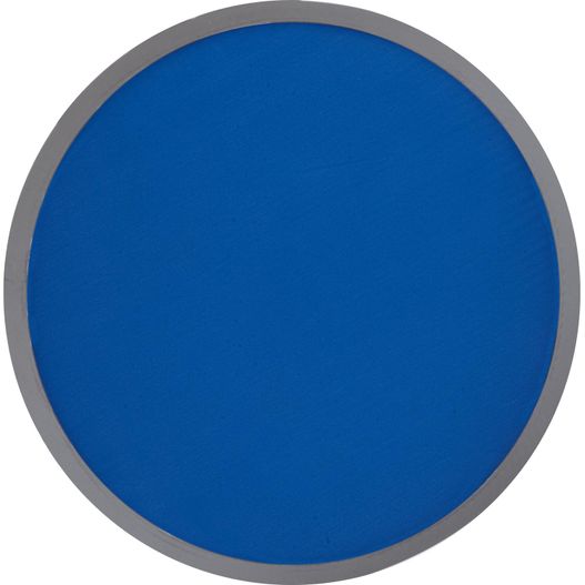 ein blaues kreisförmiges zeichen mit grauem rand Faltbare Wurfscheibe aus Polyester mit Etui (Bild 1)