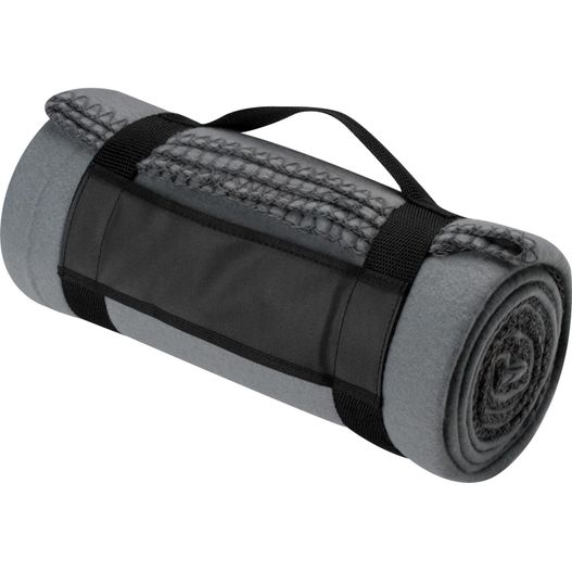 Produktabbildung Fleecedecke mit Tragebanderole Fleecedecke mit Tragebanderole (Bild 1)