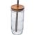 Glasbecher mit Bambusdeckel und Trinkhalm (Bild 1)