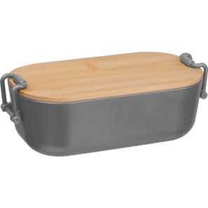 Lunchbox mit Bambusdeckel und Bügelverschluss