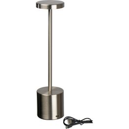 Produktabbildung Tischlampe aus Edelstahl mit Akku Tischlampe aus Edelstahl mit Akku